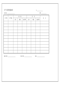 生产计划变更通知单 表格