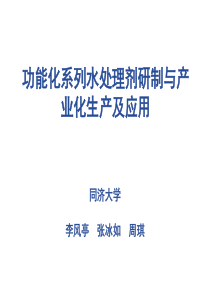 功能化系列水处理剂研制与产业化生产