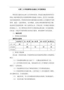 学校教师发展三年规划