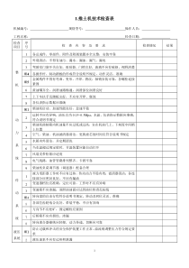 机械设备技术检查表