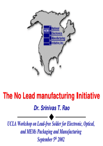 无铅生产原则The No Lead manufacturing Initiative