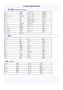 6年级小升初必背单词