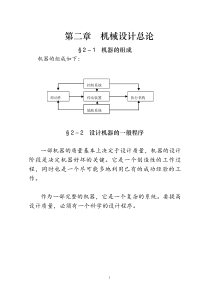 机械设计 机械设计总论