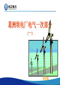 葛洲坝电厂电气一次部分