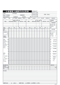 小动物吸入麻醉手术记录表