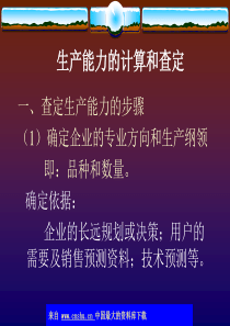 生产能力的计算和查定(ppt 20)