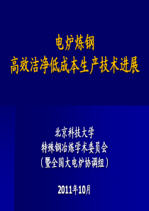 电炉炼钢高效洁净低成本生产技术进展