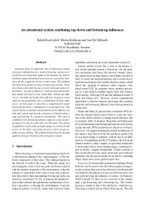 An attentional system combining top-down and botto