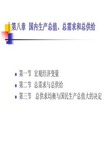 第一章国内生产总值、总需求和总供给