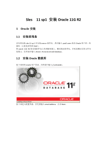 suse linux 11 安装oracle 11