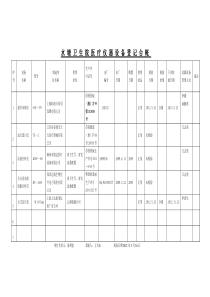 医-疗-仪-器-设-备-登-记-台-账