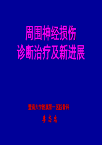 周围神经损伤及诊断治疗新进展