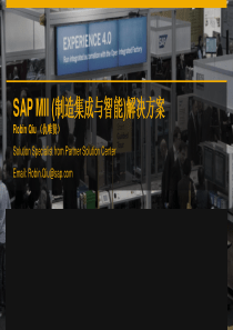 SAPMII(制造集成与智能)解决方案30