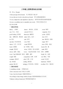 译林牛津英语8上英语知识点(新)