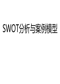 SWOT分析与案例模型