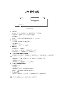 UPS电源操作规程