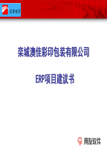 ERP项目建议书