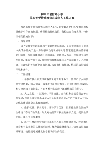 关心关爱特殊群体未成年人工作方案