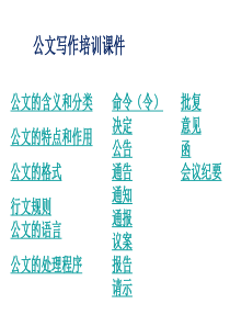 公文写作培训课件