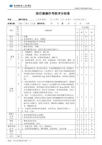 助行器操作流程及评分标准