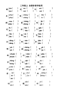 (部编)二年级上册语文-多音字复习1