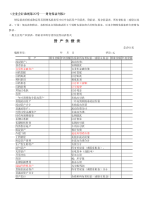 财务报表标准格式-完整版