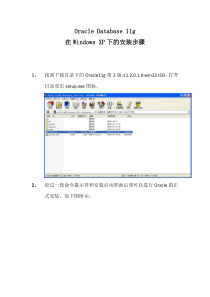 Windows XP下安装Oracle 11g