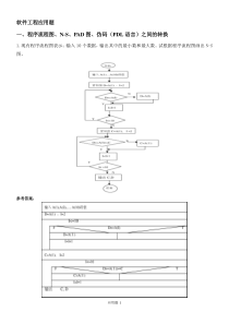 软件工程期末——应用题部分