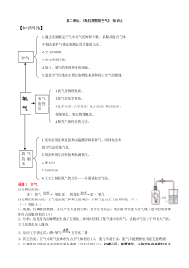 人教版九年级化学第二单元知识点详解及练习题