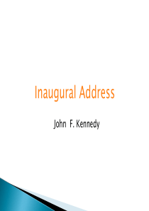 Inaugural-Address-课件