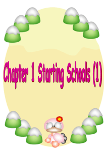 香港朗文英语-1A-Chapter-1-Starting-School-1