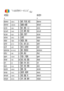 雅思英语高频词汇——带音标