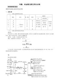 高中化学非金属元素及其化合物总复习