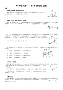 静电场总复习(题型归类)