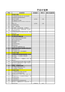 新店开业计划及费用预算表(终稿)