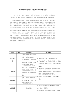 最新部编版六年级语文上册第七单元教材分析