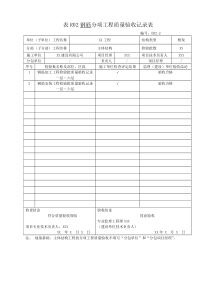 钢筋分项工程质量验收记录表