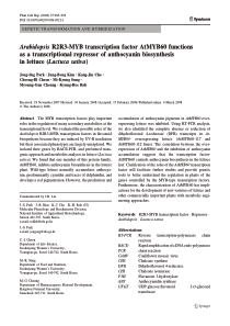 Arabidopsis R2R3-MYB transcription factor AtMYB60