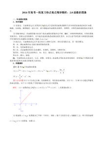 2014年高考数学一轮复习热点难点精讲精析：2.8函数的图象