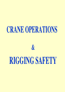 Crane-Information吊装作业培训材料英文版