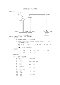 简易机械手PLC控制