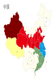 中国地图-分省区-块状图