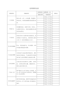 仓库检查记录