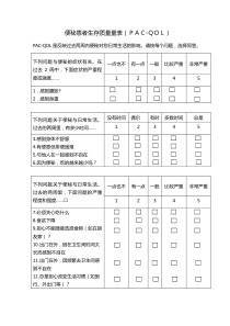 便秘患者生存质量量表(PAC-QOL)中文版