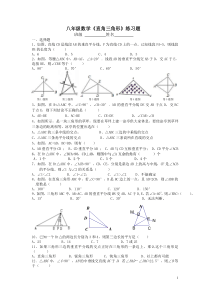 八年级数学《直角三角形》练习题