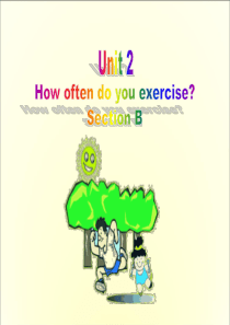 公开课新版how-often-do-you-exercise(SectionB)-课件