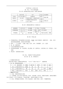 初中历史知识点总结