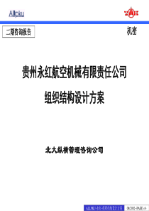 贵州永红航空机械有限责任公司组织结构设计方案