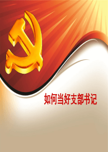 如何当好支部书记(改)