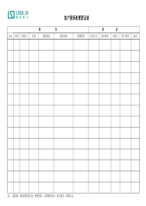 客户投诉处理登记表(DOC)